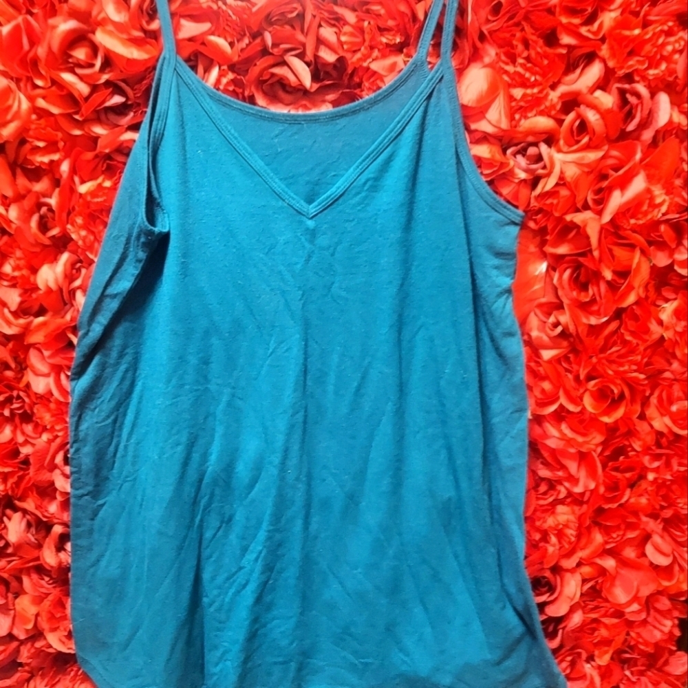 Women's Teal Tank Top Size Large